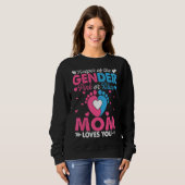 Sweatshirt Maman Rose Ou Bleue Vous Aime Genre Révéler Mignon (Devant entier)
