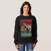 Sweatshirt Maman Saurus Mamasaurus Trex Dinosaure (Devant entier)