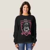 Sweatshirt Maman Schnauzer géant (Devant entier)