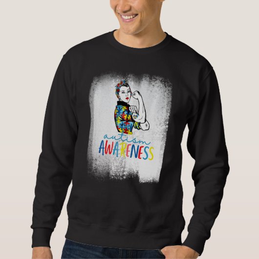 Sweatshirt Maman Sensibilisation sur l'autisme non cassable (Devant)