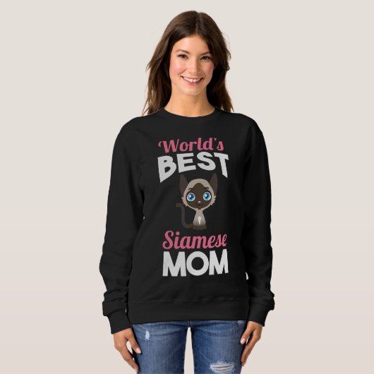 Sweatshirt Maman siamoise (Devant entier)