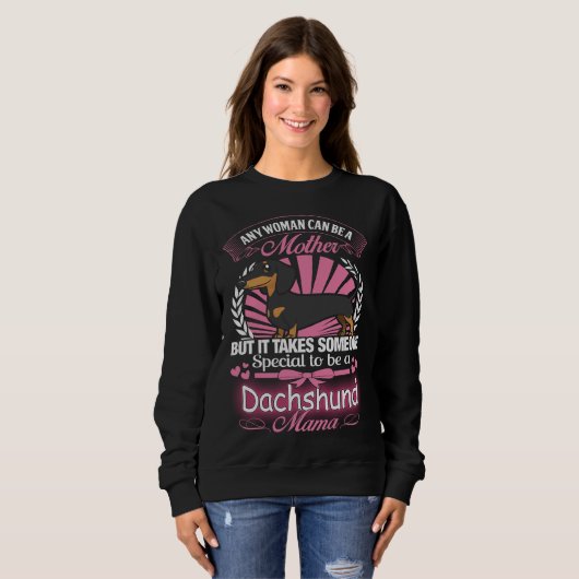 Sweatshirt Maman Tee de teckel (Devant entier)