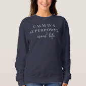 Sweatshirt Maman Vie Amusante Inspiration Typographie Simple (Devant)