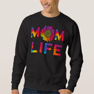 Sweatshirt Maman Vie Tie Tie Dye Hippie Maman Mères D