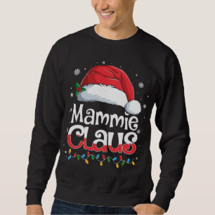 Sweatshirt Mammie Claus Santa Hat Famille Correspondant Noël 