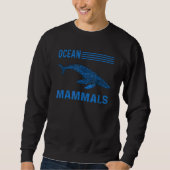 Sweatshirt Mammifères océaniques Conception de baleines à bos (Devant)