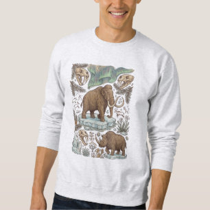 Sweatshirt Mammouth Laineux de l'Âge de Glace Vintage