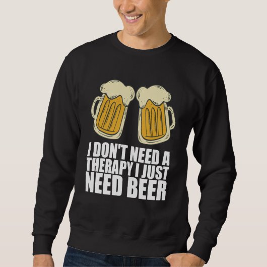 Sweatshirt Man cave Craft beer Drunken (Devant)