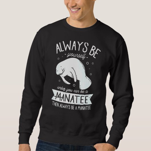 Sweatshirt Manatees mer floatee mignon Manatee pour un Manate (Devant)