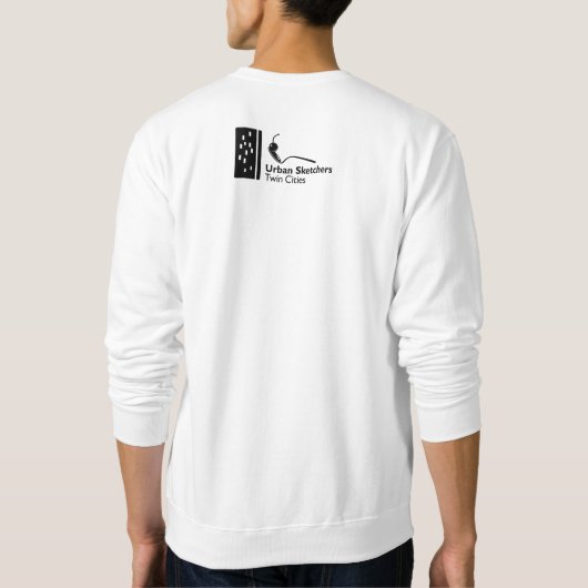 Sweatshirt Manche longue marque pour hommes (Dos)