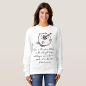 Sweatshirt Manches longues avec design moderne (Devant entier)