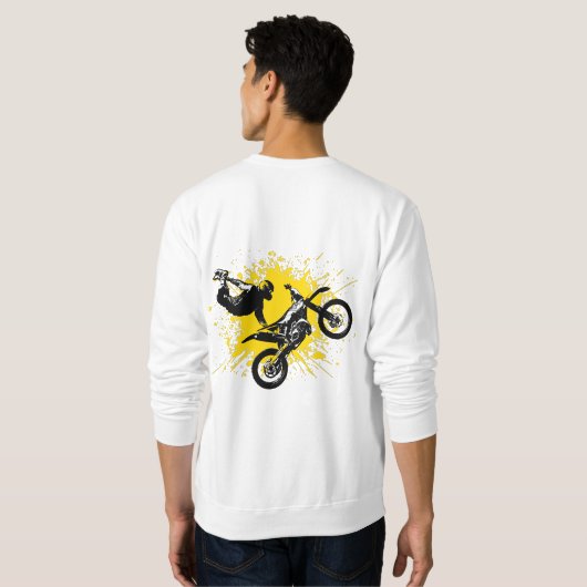 Sweatshirt Manches longues FMX Motocross (Dos entier)