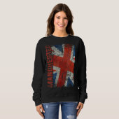 Sweatshirt Manchester Angleterre Royaume-Uni British Jack Uni (Devant entier)