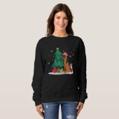 Sweatshirt Manchester Terrier Christmas Tree Light Pajama Dog (Devant entier)