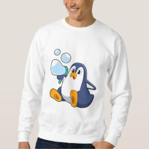 Sweatshirt Manchot avec bulles de savon.PNG