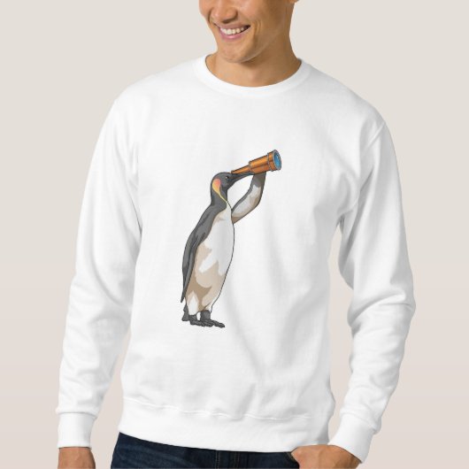 Sweatshirt Manchot avec télescope (Devant)