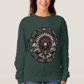 Sweatshirt Mandala amérindienne (Devant)