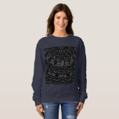 Sweatshirt Mandala Charcharbon (Devant entier)