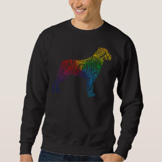 Sweatshirt Mandala couleur Rottweiler