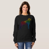 Sweatshirt Mandala couleur Rottweiler (Devant entier)