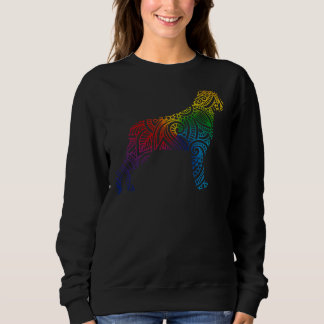 Sweatshirt Mandala couleur Rottweiler