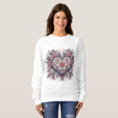 Sweatshirt 🌹 💘 Mandala de Romance 🌷 ❤️ (Devant entier)