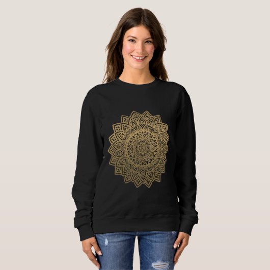 Sweatshirt Mandala Gold (Devant entier)
