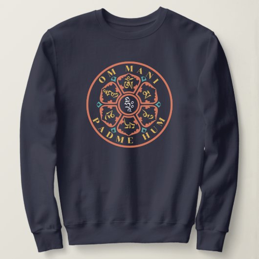 Sweatshirt Mandala Mantra (Design devant)