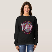 Sweatshirt Mandala Nurse Day Appreciation Week Infirmières Fe (Devant entier)