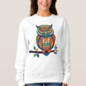 Sweatshirt Mandala Owl (Devant)