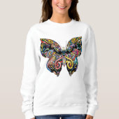 Sweatshirt Mandala papillon (Devant)