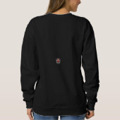 Sweatshirt Mandala papillon floral | Design d'art Boho pourpr (Dos)