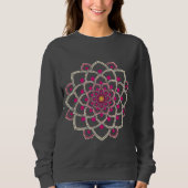 Sweatshirt Mandala rose simple (Devant)