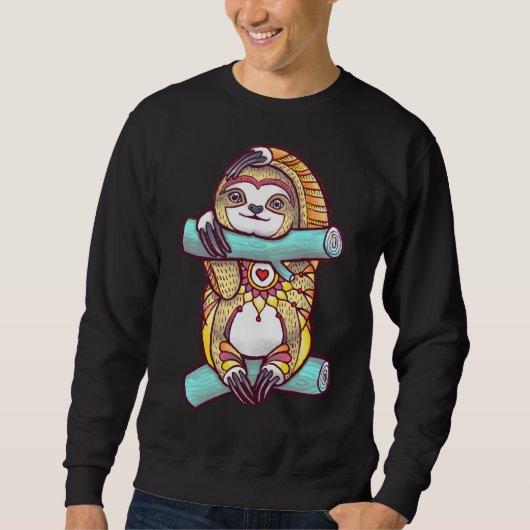 Sweatshirt Mandala Sloth 86 (Devant)
