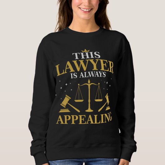 Sweatshirt Mandataire d'obtention du diplôme d'école de droit (Devant)
