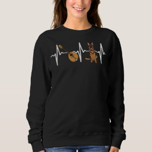 Sweatshirt Mandolin German Shepherd Heartbeat Chien