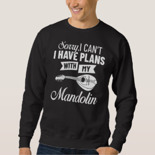 Sweatshirt Mandolin Instrument Music Player Débutant Leçon