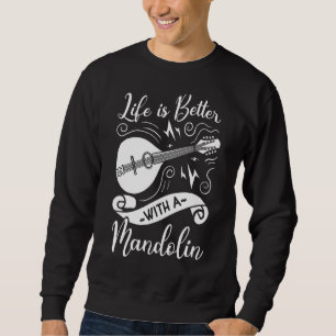 Sweatshirt Mandolin Instrument Music Player Débutant Leçon 3