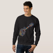 Sweatshirt Mandoline de mosaïque (Devant entier)