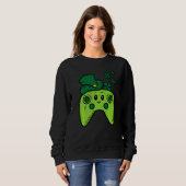 Sweatshirt Manette de jeu vidéo irlandaise Saint-Patrick Game (Devant entier)