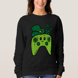 Sweatshirt Manette de jeu vidéo irlandaise Saint-Patrick Game