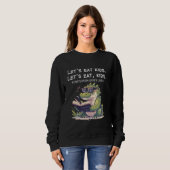 Sweatshirt Mangeons Ponctuation Enfants Sauve des vies Funny  (Devant entier)