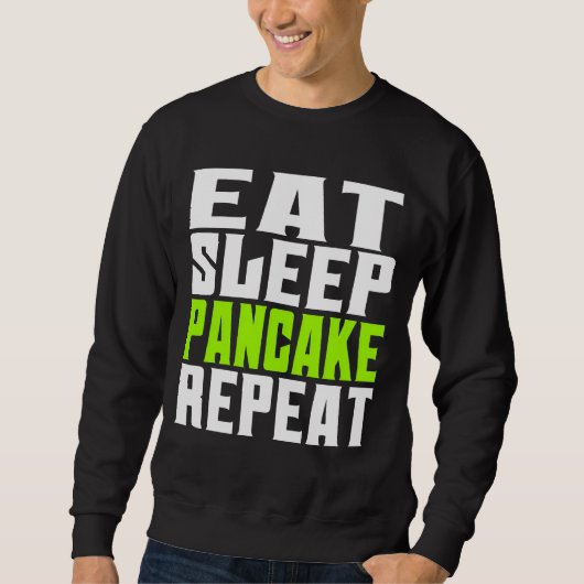 Sweatshirt manger dormir crêpe répéter (Devant)