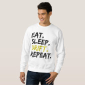 Sweatshirt Manger Dormir Dériver Répéter - Dérive (Devant entier)