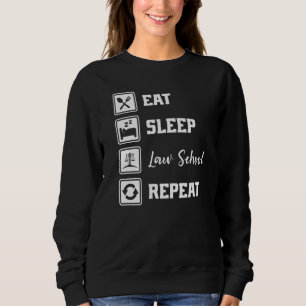 Sweatshirt Manger Dormir Faculté de Droit Répéter Avocat Blag