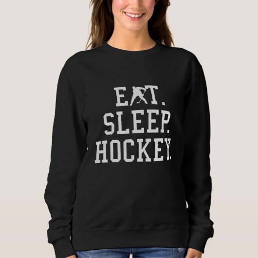 Sweatshirt Manger Dormir Hockey (Devant)