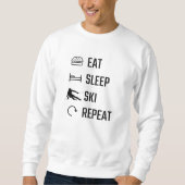 Sweatshirt Manger Dormir Ski Répéter (Devant)