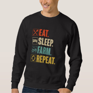 Sweatshirt Manger Ferme de sommeil Répéteur