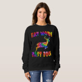 Sweatshirt Manger Plus Fast Food Tie Dye Deer Hunter Creative (Devant entier)