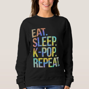 Sweatshirt Manger Sleep K Pop Répéter Coréen Kpop Music Fan D